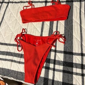 Red PacSun swimsuit bikini